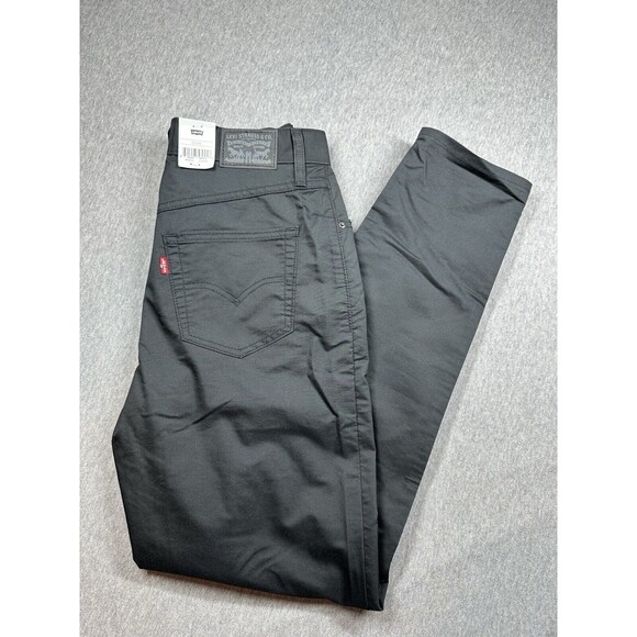 New Levi’s High-Waisted Mom Jeans‎ Tapered Leg Black 27x30 NWT Irregular - Picture 1 of 8